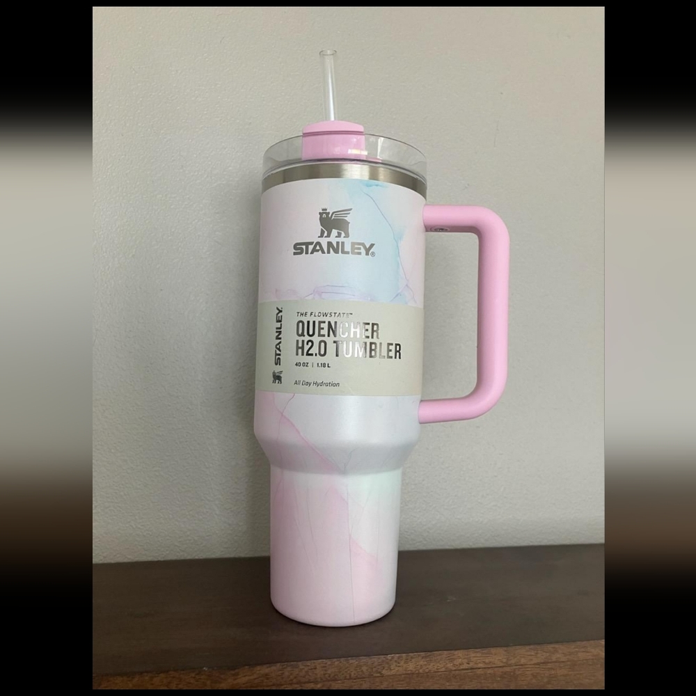 Stanley Target watercolor tulle pink 40oz